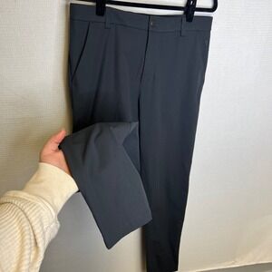 Lululemon Commission Slim Fit Pants Obsidian Dark Grey ABC Warpstreme Mens 32x32
